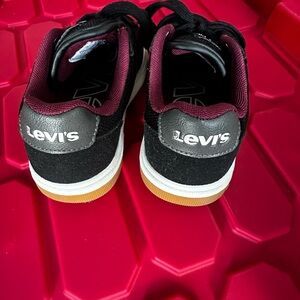 Levi's Kids Black and Maroon Sneakers